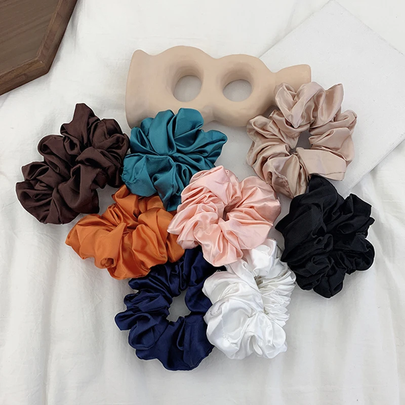 Scrunchie Multicolor Large Intestine Hair Ties Rope Ponytail Holder Great Qualtiy For Women