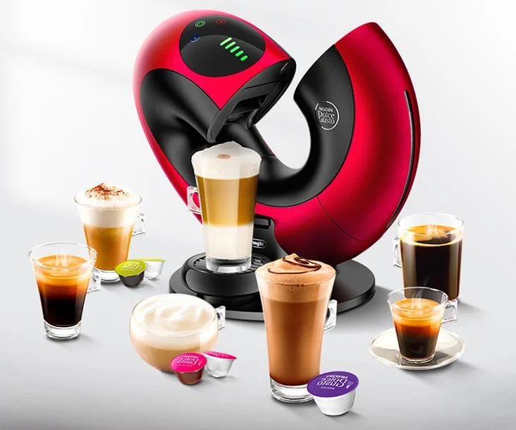 نستله نسكافيه دولتشي غوستو 6 أكواب ماكينة صنع القهوة بالكبسولات المنزلية EDG736 المنزلية لتقوم بها بنفسك ماكينة صنع المقهى الإيطالية الكسوف الأحمر 230 فولت