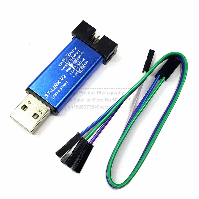 ST LINK Stlink ST-Link V2 STM8 STM32 Simulator Download Programmer z kablem DuPont