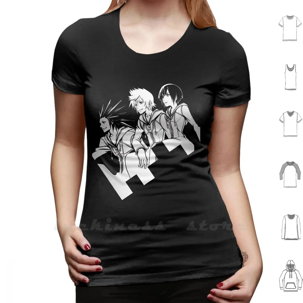 Kingdom Hearts 358 / 2 Days ( Blue ) T Shirt Cotton 6Xl Kingdom Hearts Kingdom Hearts 2 358 Days Xion Axel Roxas Video Games