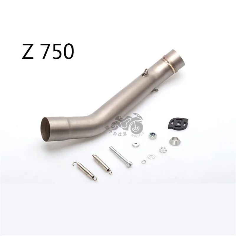 Modified Motorcycle Accessories Z750 Modified Exhaust Middle Link Pipe Z800 Modified Mid Section Z750 Exhaust Z800 Exhaust