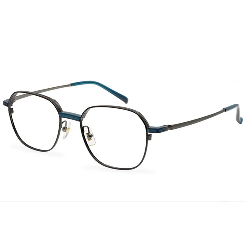 

Belight Optical Titanium with Acetate Square Shape Men Women Vintage Retro Prescription Eyeglasses Frame Eyewear HK3094