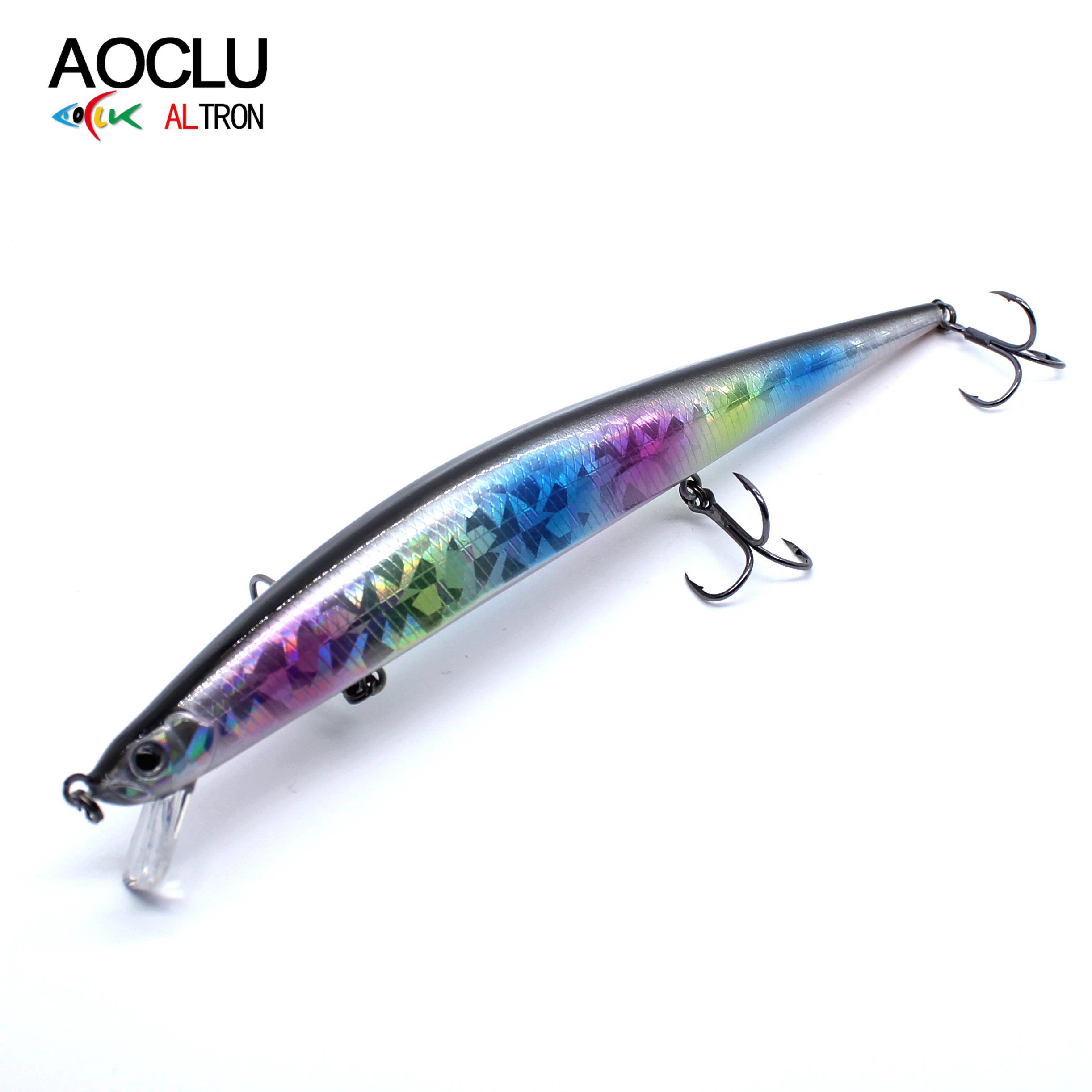 AOCLU-Hard Bait Long Casting, Jerkbait Wobblers Big Minnow Tackle Fishing Lure, Weight Transfer System, 17.5cm, 28.6g Depth 0.5m