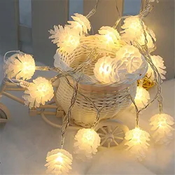 LED Pine Cones String Light, Fairy Garland Lamp, alimentado por bateria, Natal, Festival, Festa, Ano Novo, Casamento, Decoração de Jardim