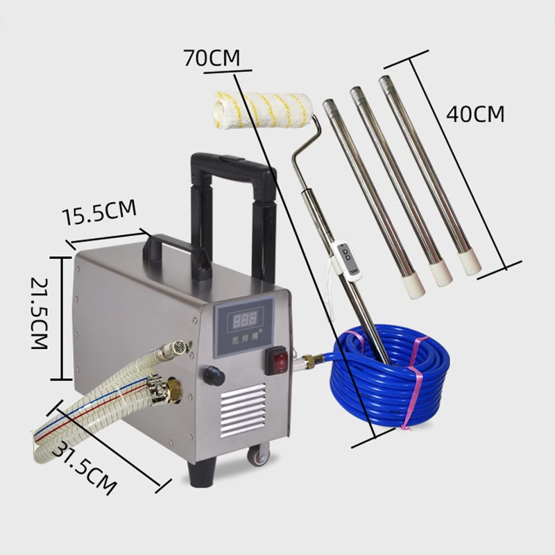 220V Wall Covering Roller Coating Machine 400W Wall covering gluing machine remote control switch automatic feeding