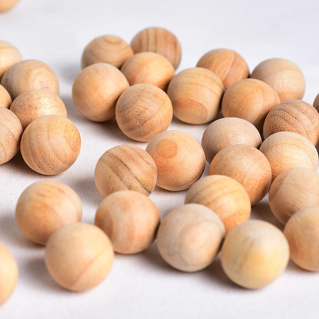 High Quality 50PCS/Set Smell Cedar Moth Insect Repellent Round Balls Durable Wood Book Clothes Camphor Balls Drawer