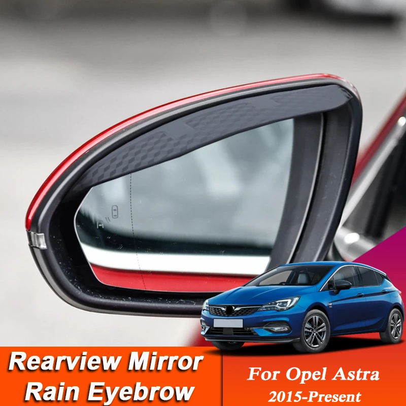 

Car-styling For Opel Astra 2015-Present Carbon Fiber Rearview Mirror Eyebrow Rain Shield Anti-rain Cover External Auto Sticker