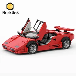 Bricklink Technical Car Countachs QV Lamborghinis Speed Vehicles City Racing Creative Expert MOC Sets Building Blocks Toys Gift