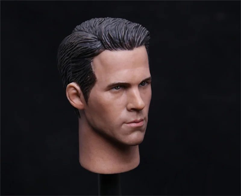 1/6 Scale Ryan Male Reynolds PVC Head Sculpt For 12 inches Male Body Figures Accessories For Collection