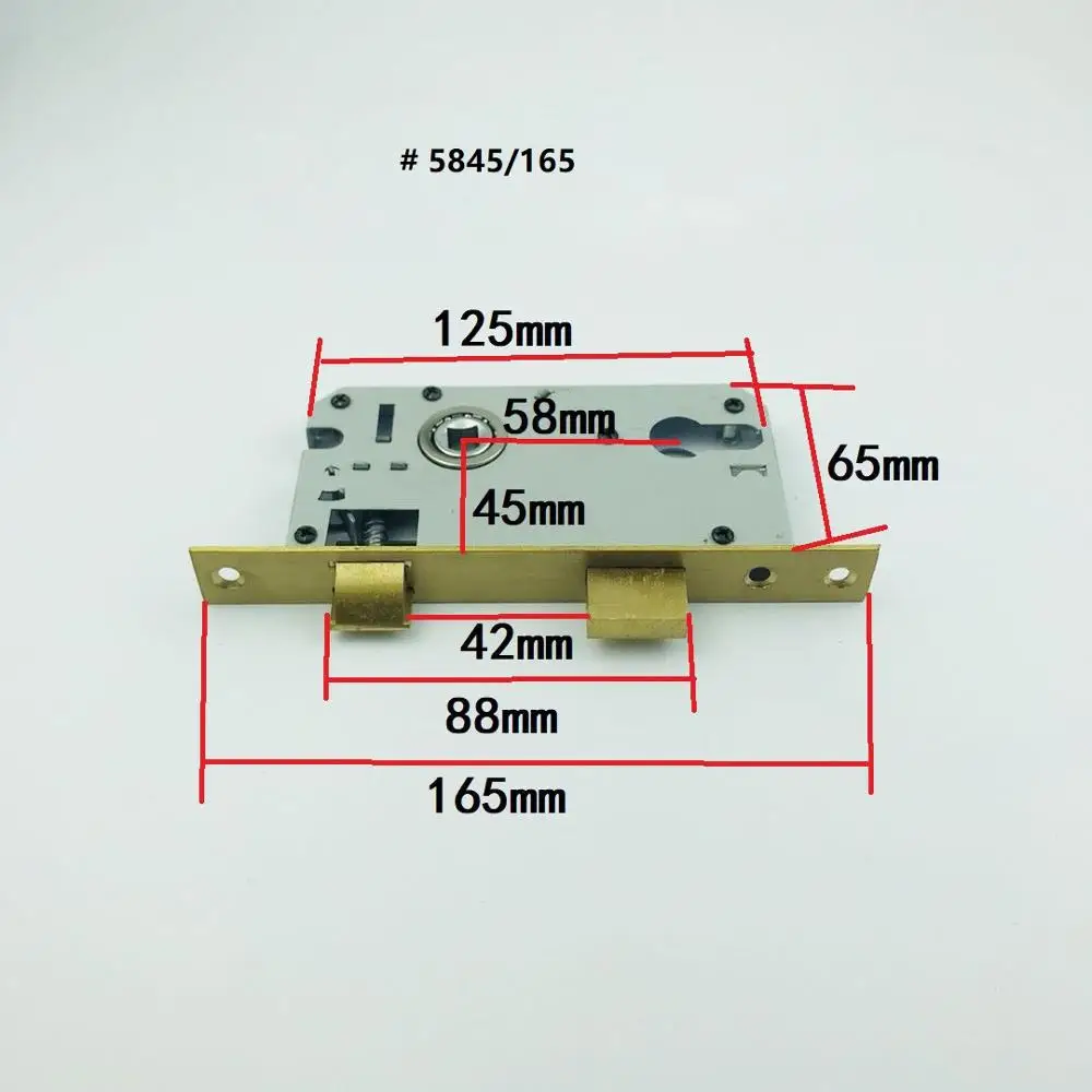 5845/5850  University  Mortise Heavy Spring Lock Body Bedroom lock Body Indoor Lock fittings Home hardware Lock Fittings