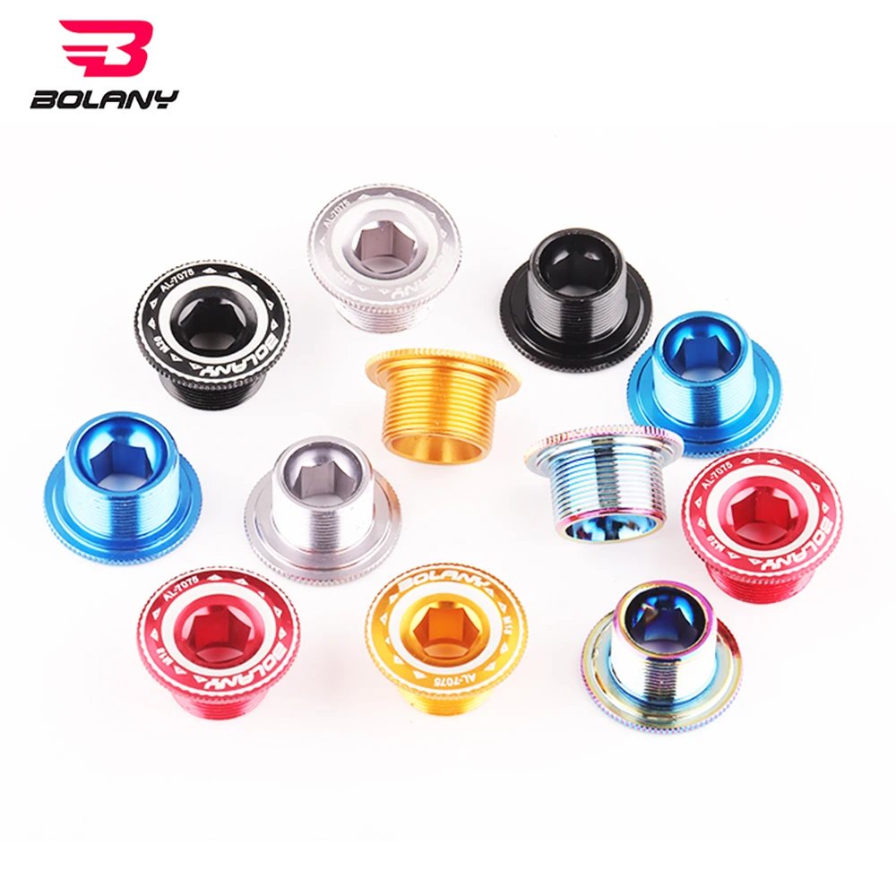 Bolany 1 Pcs MTB Crank Arm Bolt M15/M18/M20 Crankset Screw Hollow Aluminum Alloy Crankset Screw For Parts Bicycle BB Axis Screws