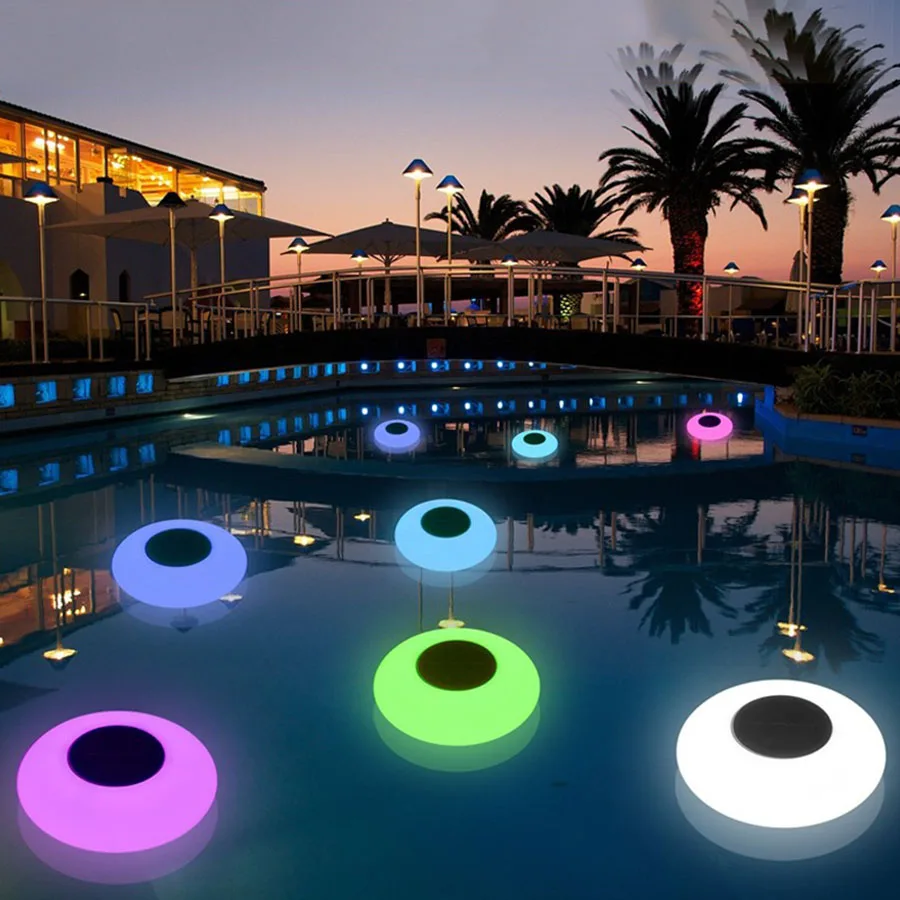 Solar Floating Ball Pool Light With Remote IP68 Waterproof Solar Fountain Pond Glow Night Light Landscape Solar Underwater Light