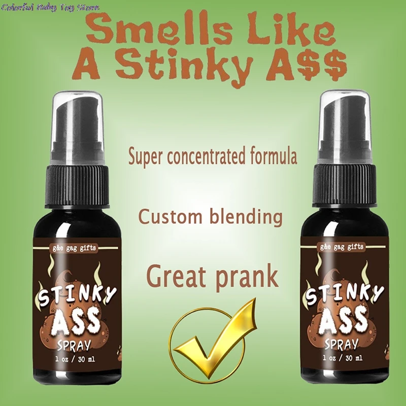 Líquido Fart Gag Prank Spray, Smelly Stinky Gás, melhor presente para crianças Funtime, entretenimento familiar, pode feder bomba, piada, 30ml