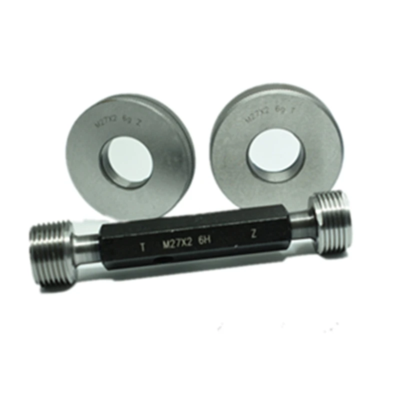 Imagem -06 - Medidores de Rosca M33x3.5 x3 X2.5x2x1.75x1.5x1.25x1x0.75 X0.5 Parafuso Plugue Anel Calibre go & Não ir Gage