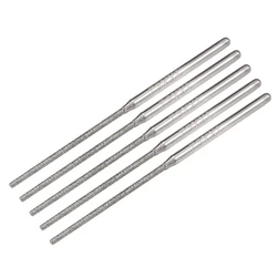 5Pcs Mini Diamond Burrs Grinding Drill Bits 2.35mm Shank 1.5mm Cylindrical Ball Nose Diamond Grinding Head Diamond Abrasive Bits