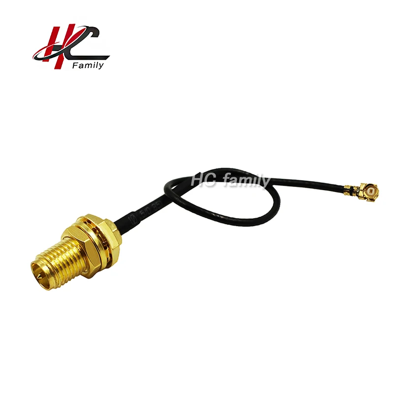 1pc RF1.37 IPEX MHF to RP SMA Female Connector WiFi Pigtail Cable Antenna 10cm3.93in