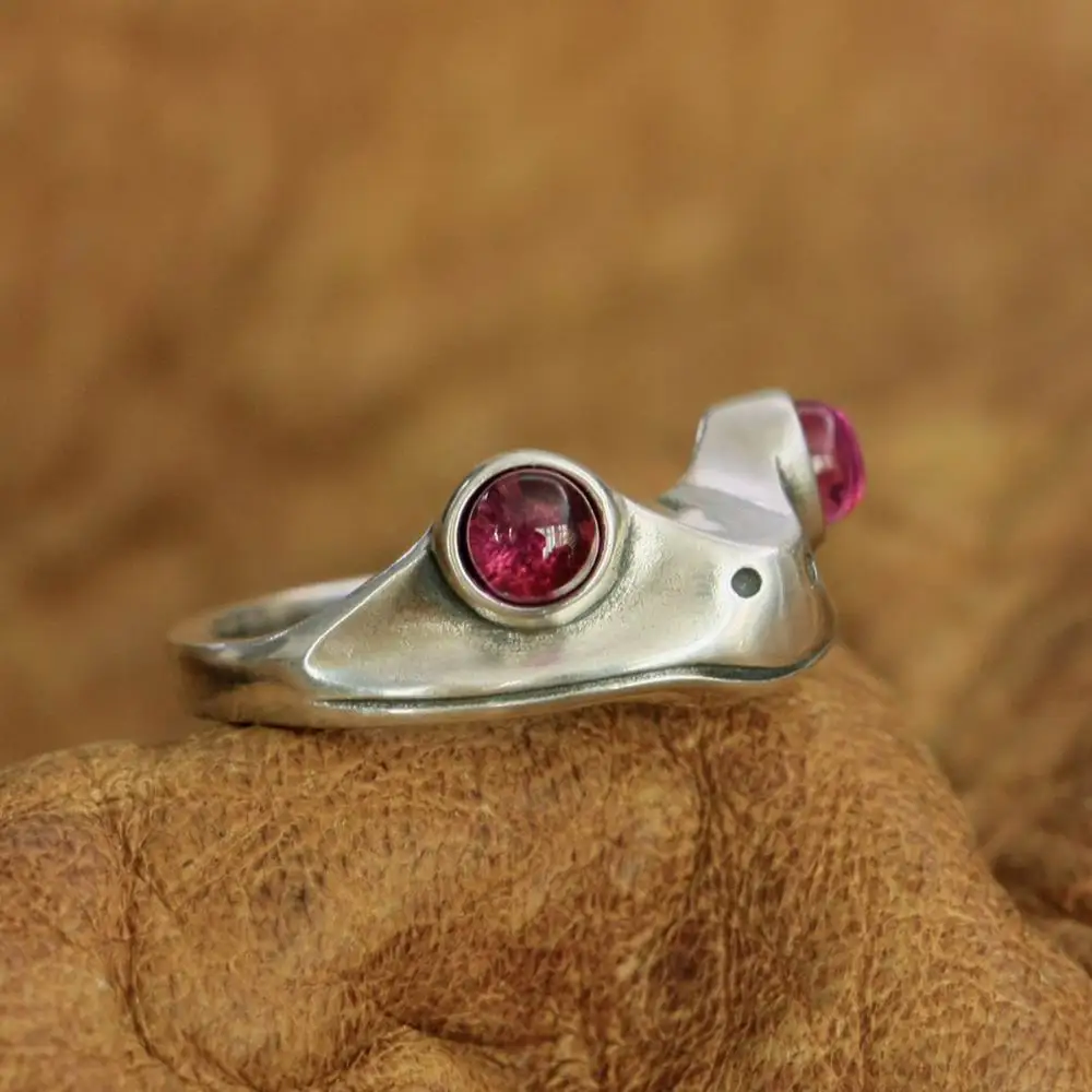925-sterling-silver-vivid-red-eyes-frog-ring-lovely-details-toad-ring-ta266-us-size-5-to-10-bz