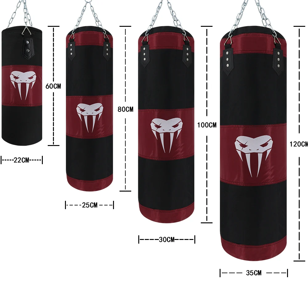 SOTF Boxing Sand Bag Empty Punching Bag Taekwondo Kickboxing mma Equipment Martial Arts Hanging Kick  Muay Thai Boxer Training