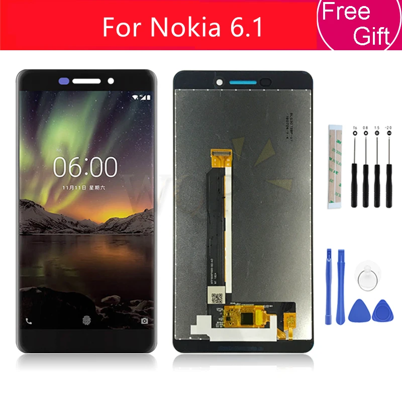 For Nokia 6.1 LCD Display Touch Screen Digitizer Assembly TA-1043 TA-1045 TA-1050 TA-1054 TA-1068 Replacement Parts