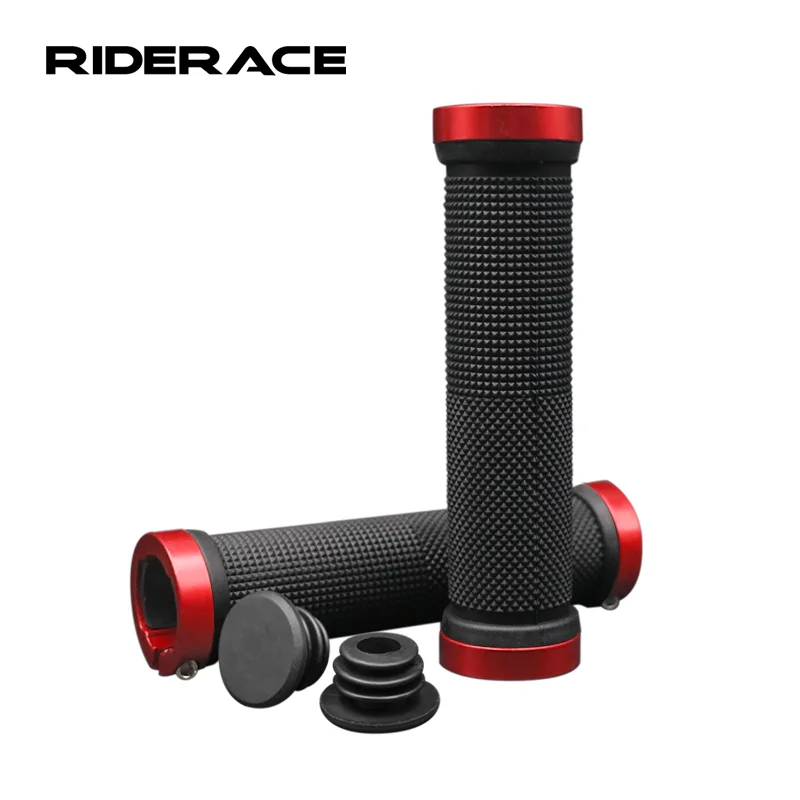 אופני הרי כידון כידון ארגונומי נגד החלקה גומי עמיד רכיבה על אופניים גריפ Ultralight נעילה על MTB סוף כיסוי