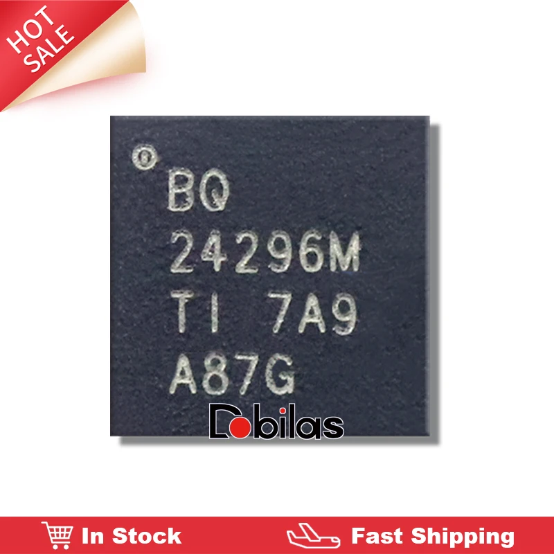 10Pcs/Lot BQ24296M BQ24296MRGER USB Charger Charging IC QFN-24 BGA Replacement Parts Chip Chipset