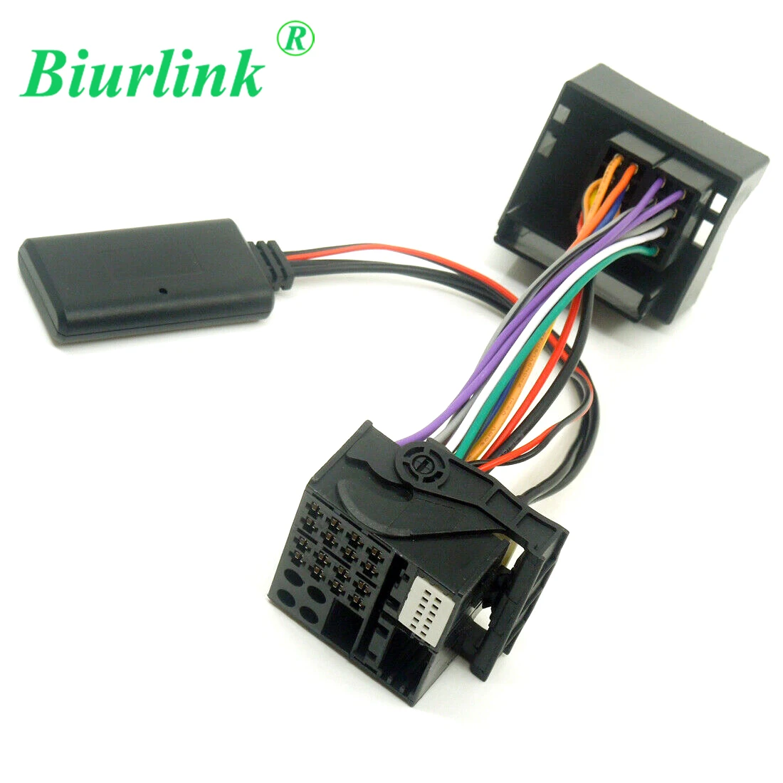 Biurlink 12Pin AUX IN Bluetooth Adapter Wiązka przewodów do Audi A4 (2005-2008), B7 (2005-2008) Concert EU B7 Solo Headunit