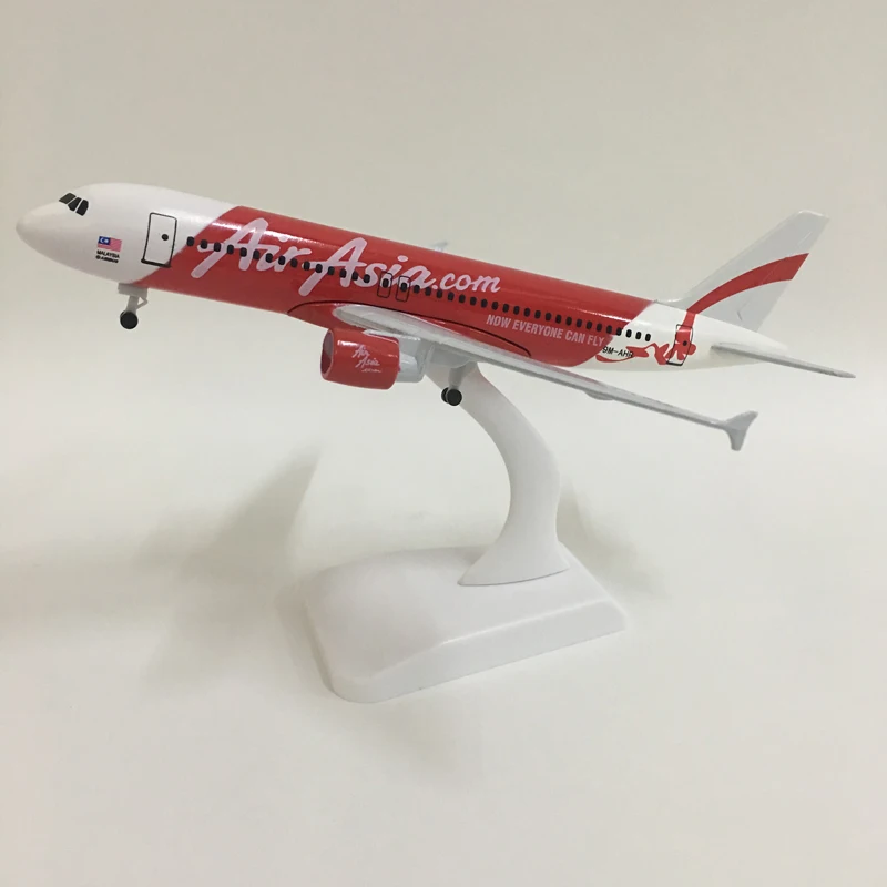 

JASON TUTU 20cm Air Asia Airbus A320 Plane Model Airplane Model Aircraft Model 1:300 Diecast Metal planes toys Collect