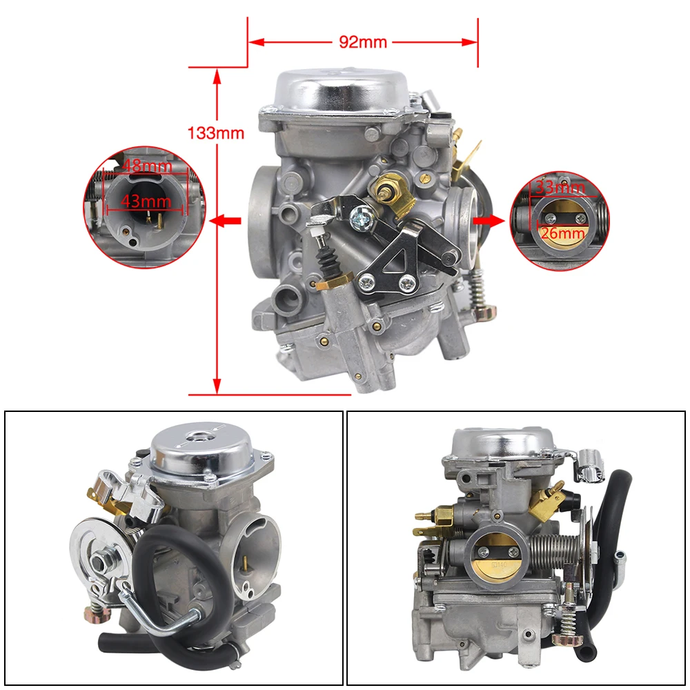 ZSDTRP XV250 Carburetor Assy For Yamaha Virago 250 1995-2004 Route 66 1988-1990 Carburetor interface for XV250