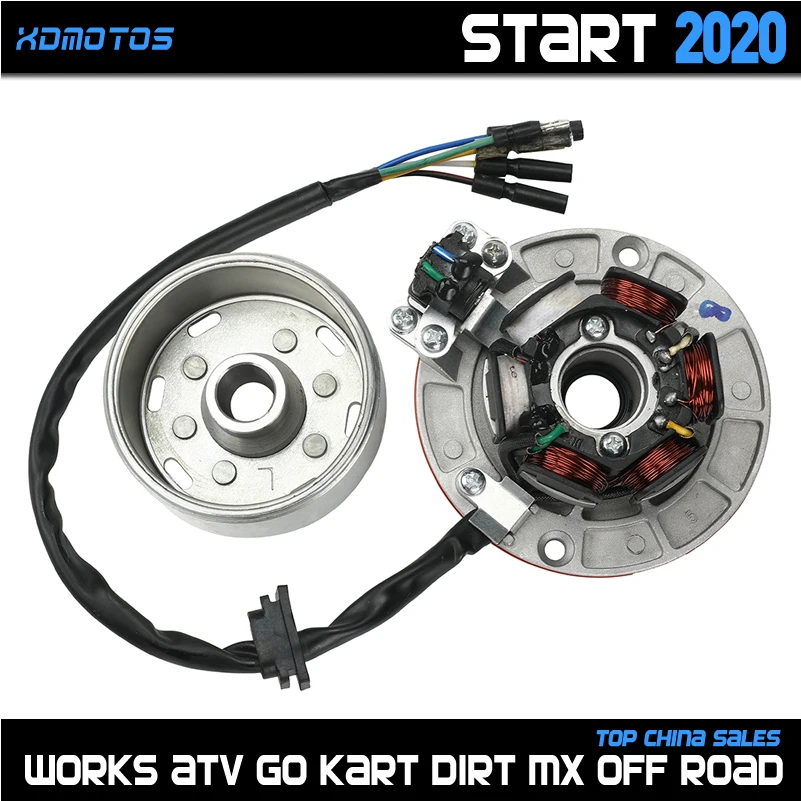 

12V AC Ignition Magneto Stator Flywheel kit With Light For YINXIANG YX 140cc 150cc 160cc KAYO BSE SDG SSR Pitsterpro Dirt Bike