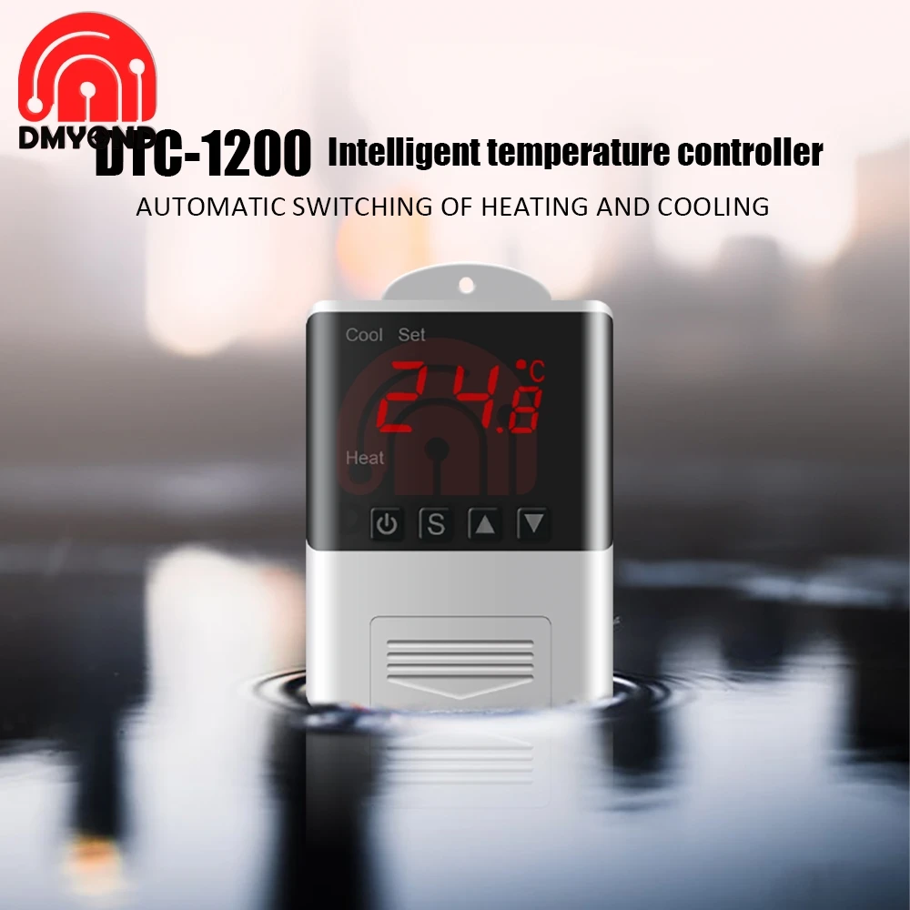 

DTC-1200 Digital Thermostat Temperature Controller Sensor AC 110V 220V Heating Cooling for Aquarium DTC-1200 Replace STC-1000