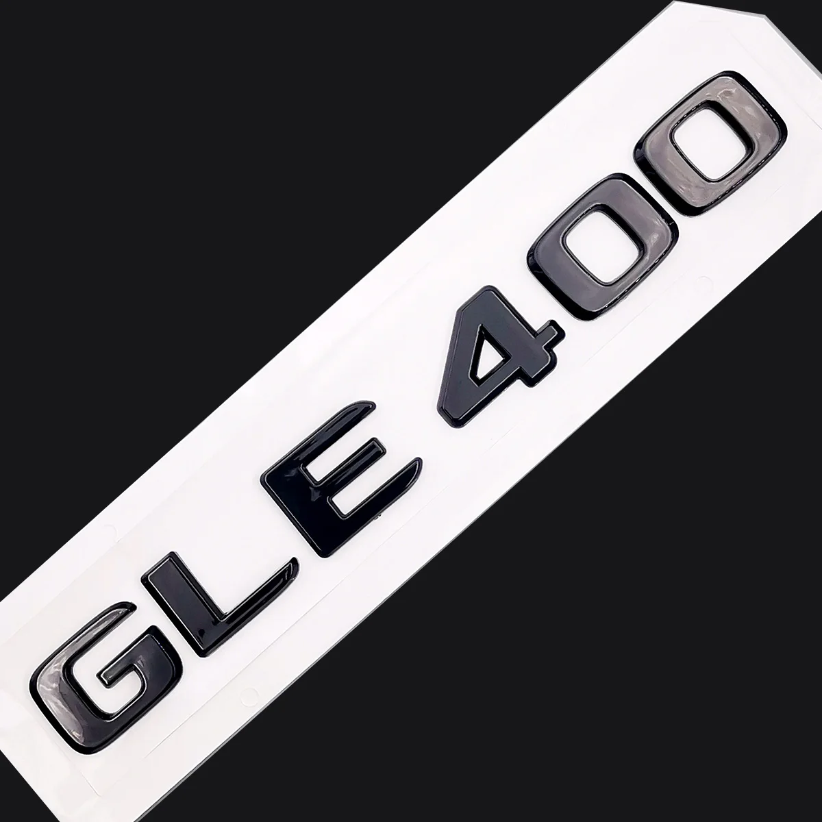 Original Size 1:1 Car rear tail Emblem Number letters Car Sticker For Mercedes Benz GLE 400 GLE400 Chrome Silver/ Matte Black