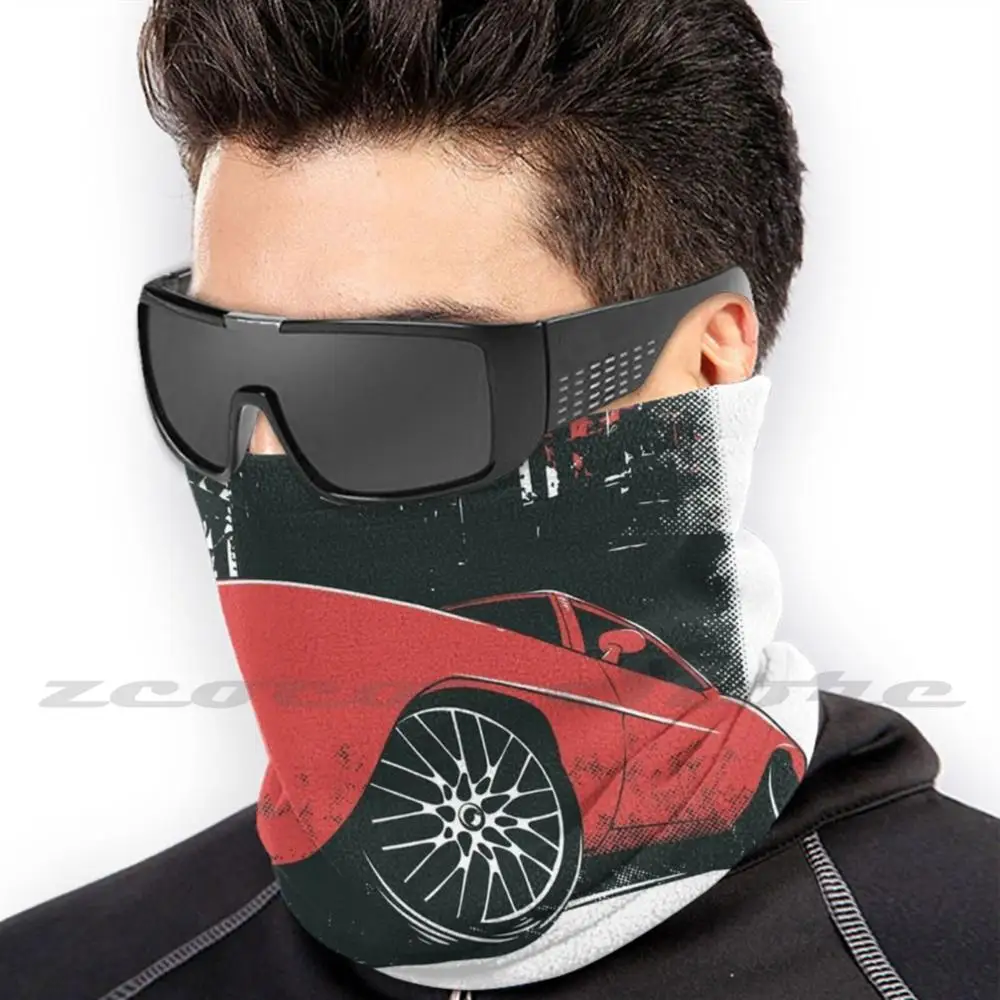 Masque filtrant Pm2.5, lavable, tendance, personnalisé, véhicule à moteur, marque rouge