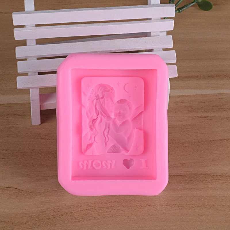 Baby Mother Silicone Soap molds baby soap Love Mom Craft Art Silicone Soap Mold Craft Molds Art Silicone Soap Craft Molds DIY