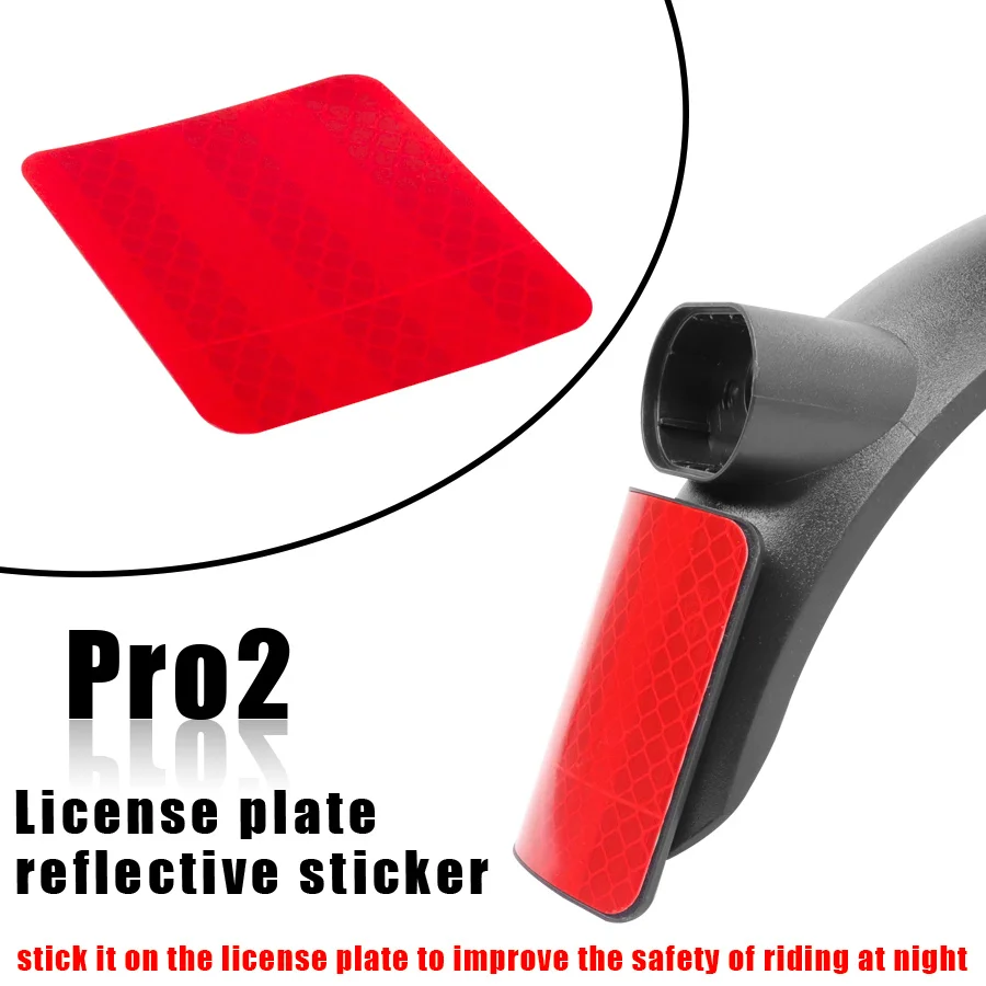 Fender Sticker For Xiaomi Sscooter Pro 1S Pro2 Rear Wheel Fender Reflective Decoration Night Safe Driving Accessories