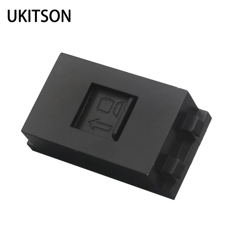 

Black Color RJ45 Frame Bracket Module For CAT6 7 8 RJ45 LAN Internet Insert Jack Keystone Plug With Cover Door