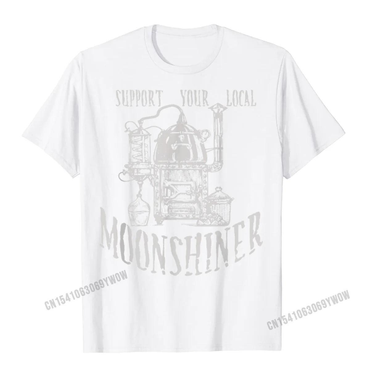 Support Your Local Moonshiner Funny Moonshine T-Shirt Men Slim Fit T Shirt For Men Cotton Tees Unique Classic