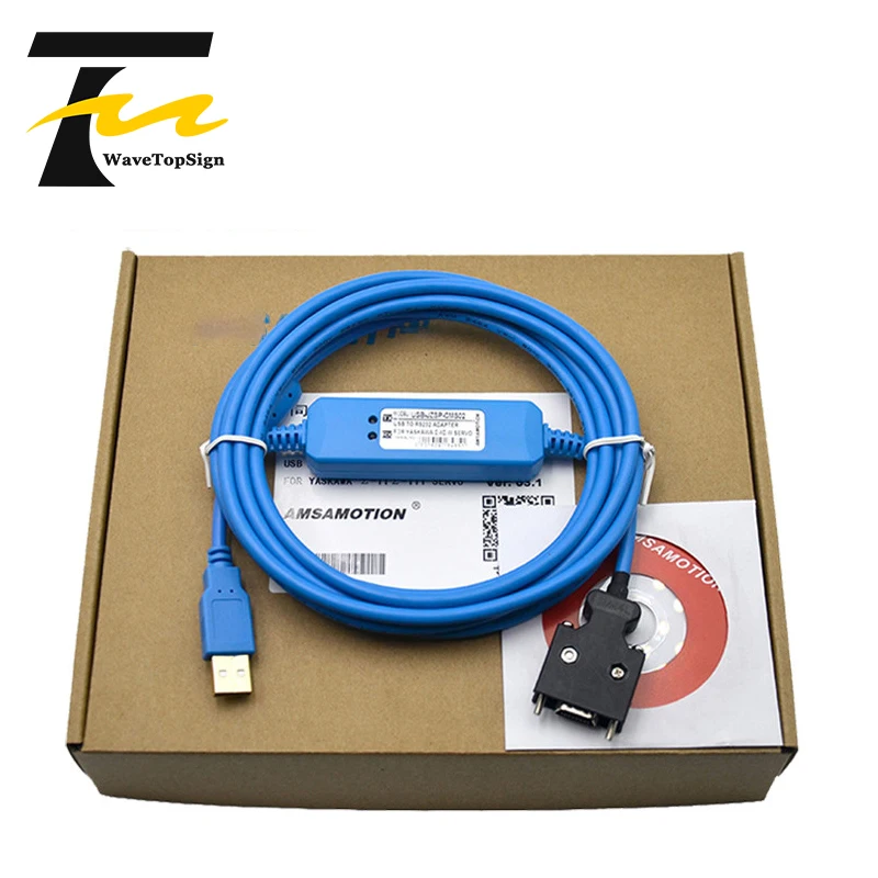 WaveTopSign Servo Motor  Communication Cable Debugging Cable USB-JZSP-CMS02  for yaskawa Servo Motor Σ-II/III Serial