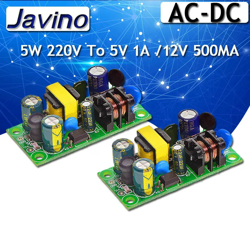 AC-DC 5V1A Isolation Switching Power Supply Module Step-Down Module 220V To 5V 1A /12V 0.5A Group Power 5V 5W Power Board