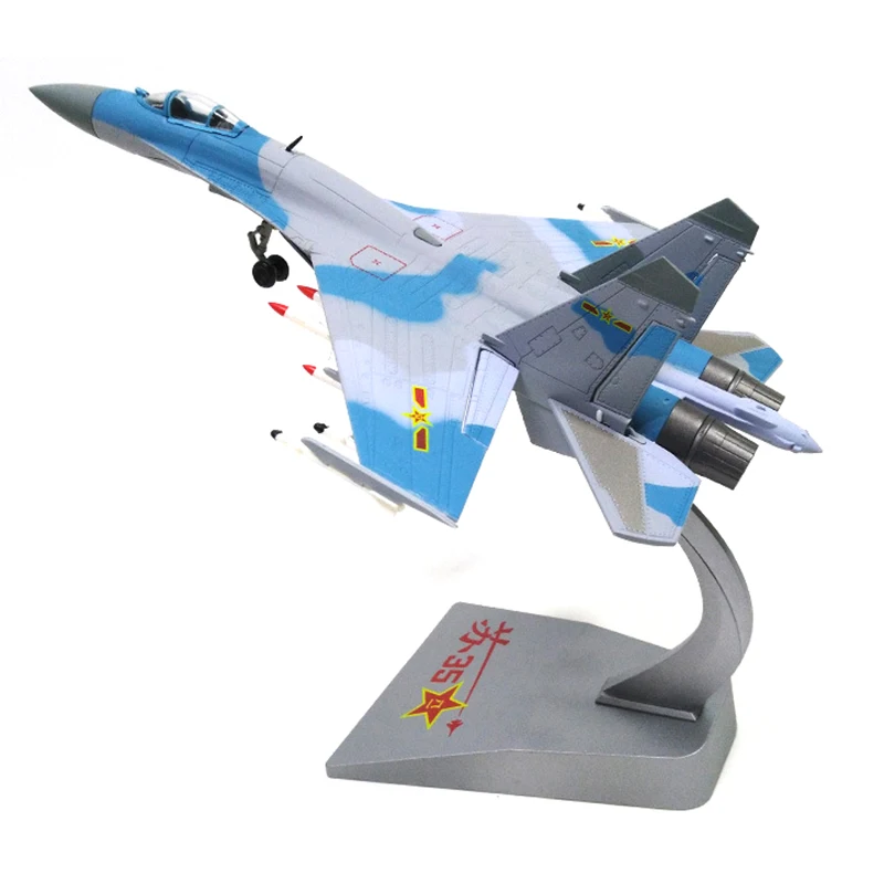 1/72 Scale Alloy Fighter Sukhoi Su-35 Chinese Air Force Aircraft Model Toys Children Kids Gift for Collection