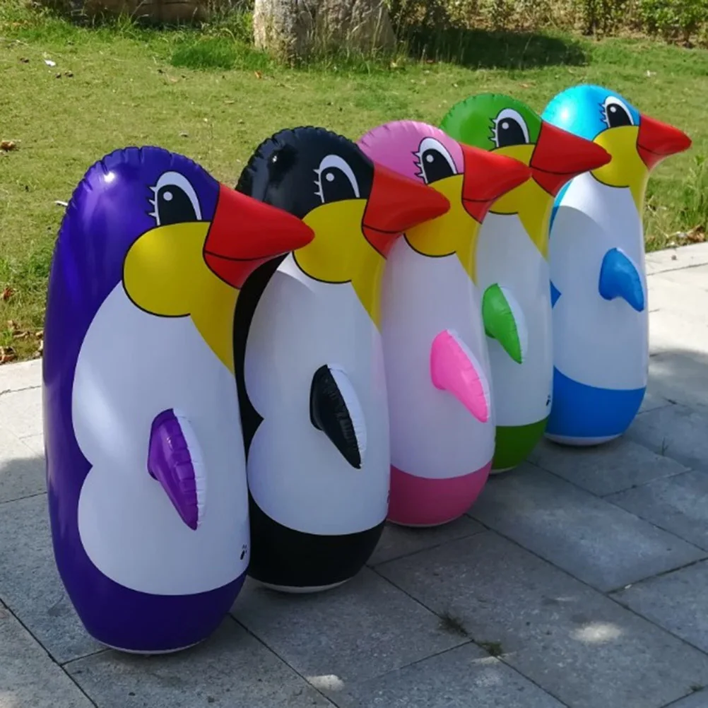 Tumbler Inflatable Kids Penguin For S Punching Mini Cat Favor Baby Children Standing Fidget