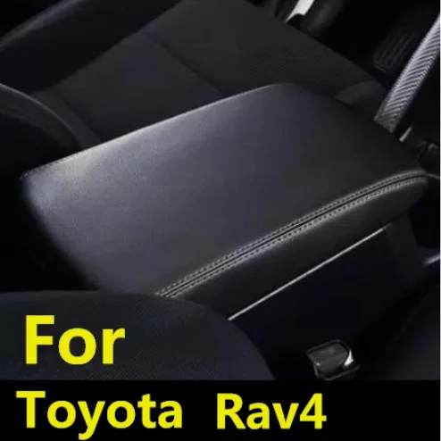 For Toyota Rav4 2014 2015 2016 2017 2018 -2019 Microfibre Leather Center Armrest Cover Car interior