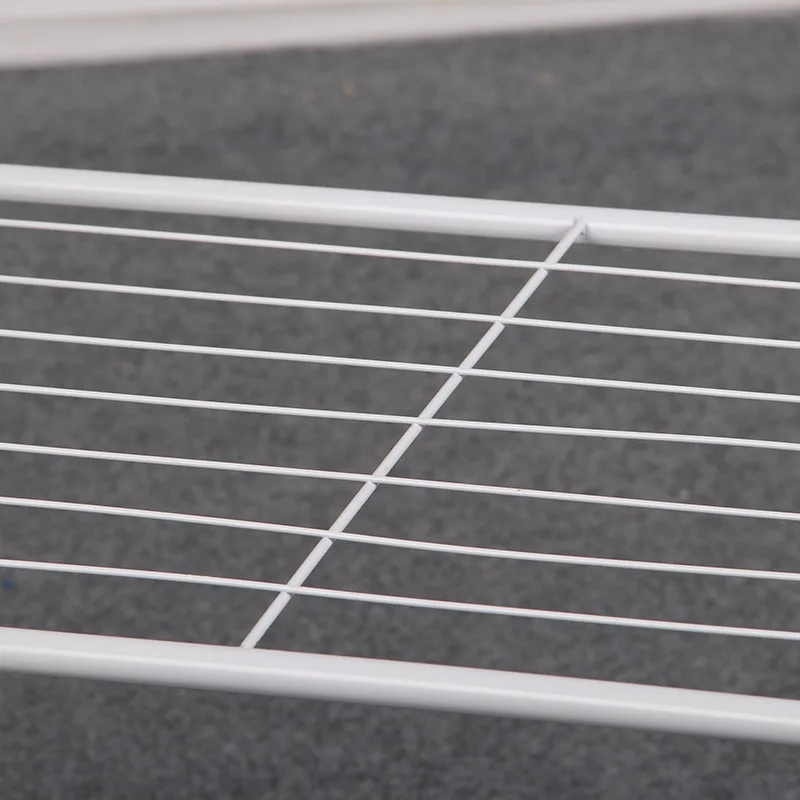 Double pole folding shelf for drying