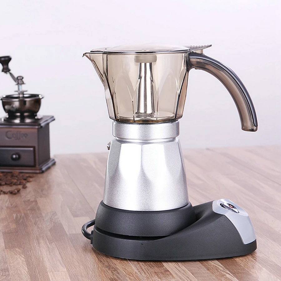 Imagem -05 - Espresso Italiano Mocha Máquina de Café Percoladores Elétrica Moka Pot 480w 220v