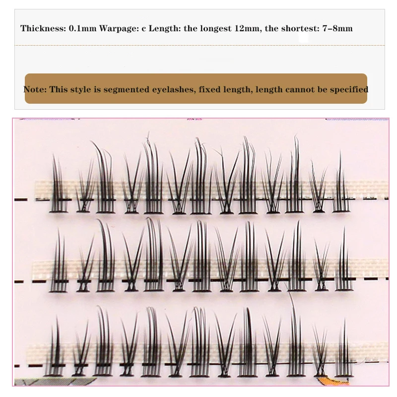 Anlinnet Little Devil Cosplay Lash Extension False Eyelashes A Box of Three Pairs Japanese Fairy Eyelashes Daily Eye Makeup To