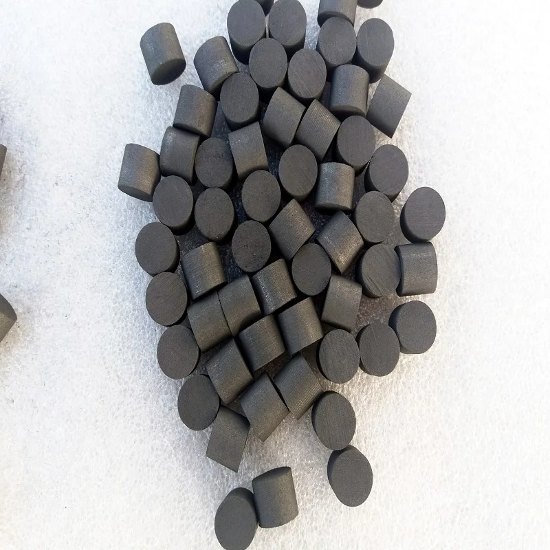 50pcs 99.99% Carbon graphite particle diameter 3/4/5/6/8/10/12mm thickness 4-12mm heat resistant Solid lubricate graphite grains