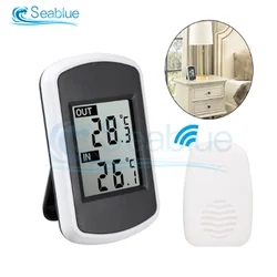 433MHz LCD Trasmissione Senza Fili Digitale di Umidità di Temperatura Meter Indoor Outdoor Sensore di Temperatura Igrometro Per La Casa Ufficio