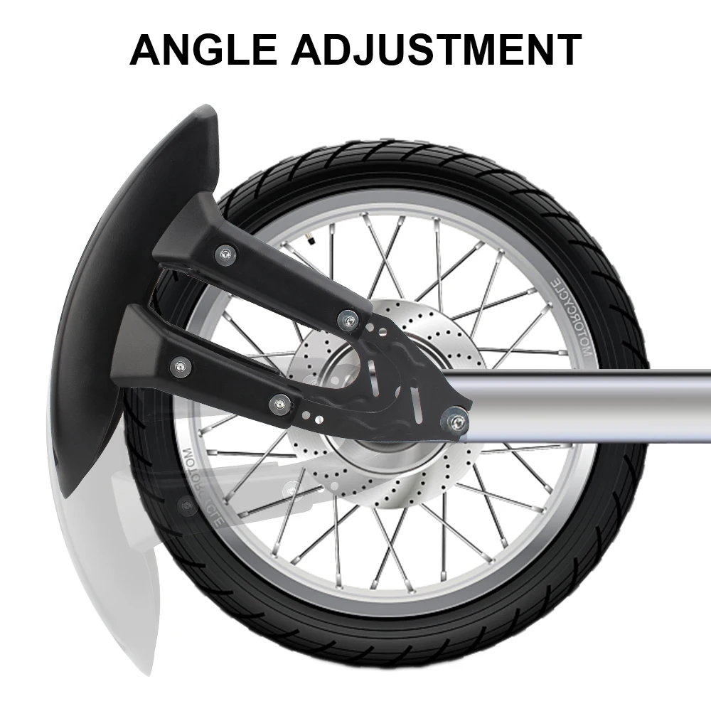 Universal Motor Accessories With Bracket Plastic Motorcycle Rear Wheel Fender Cover Splash Guard Mudguard