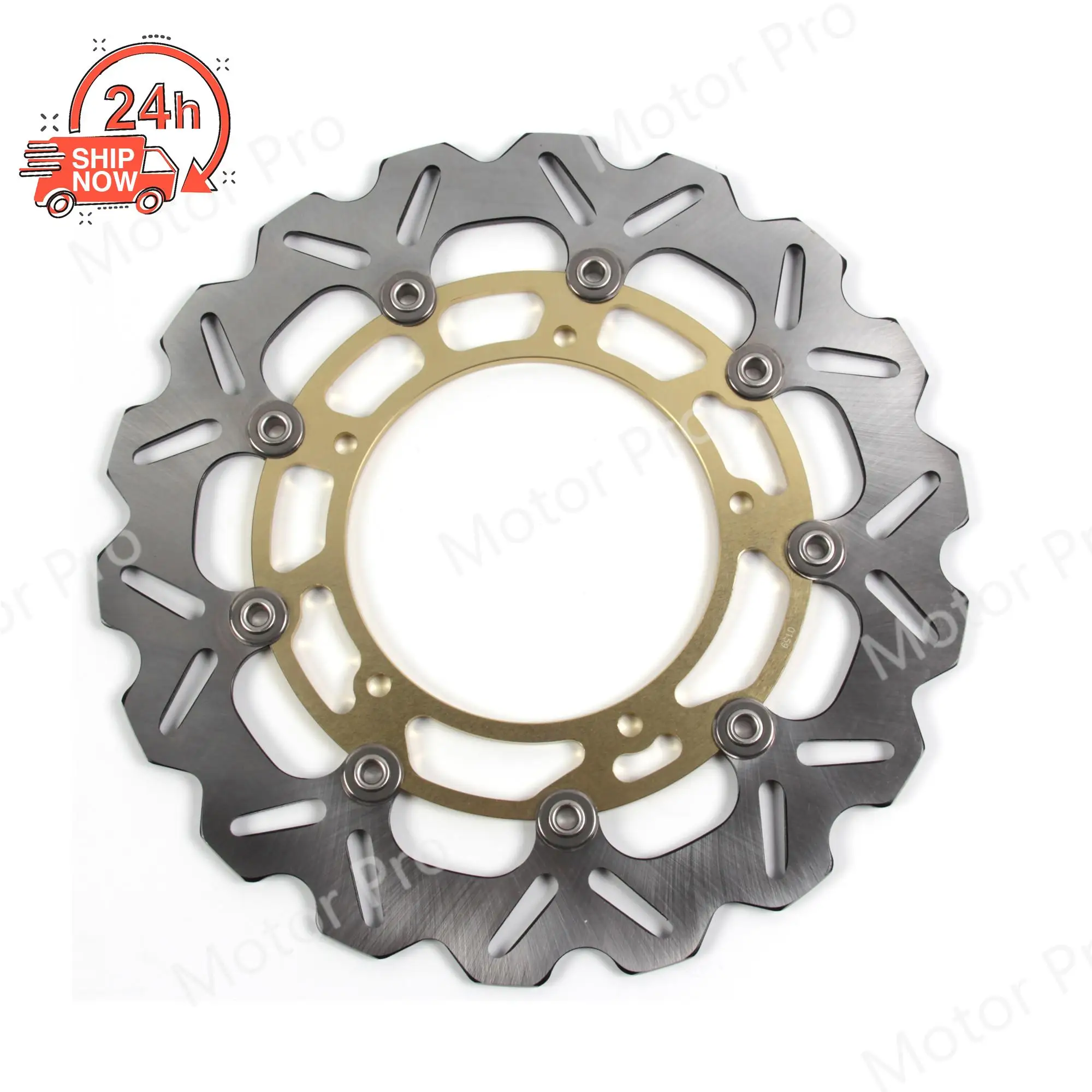 For Yamaha FZ8 Fazer 800 2011 - 2015 Front Brake Disc Rotor Pads Motorcycle Accessories CNC Aluminum Fazer800 2012 2013 GOLD