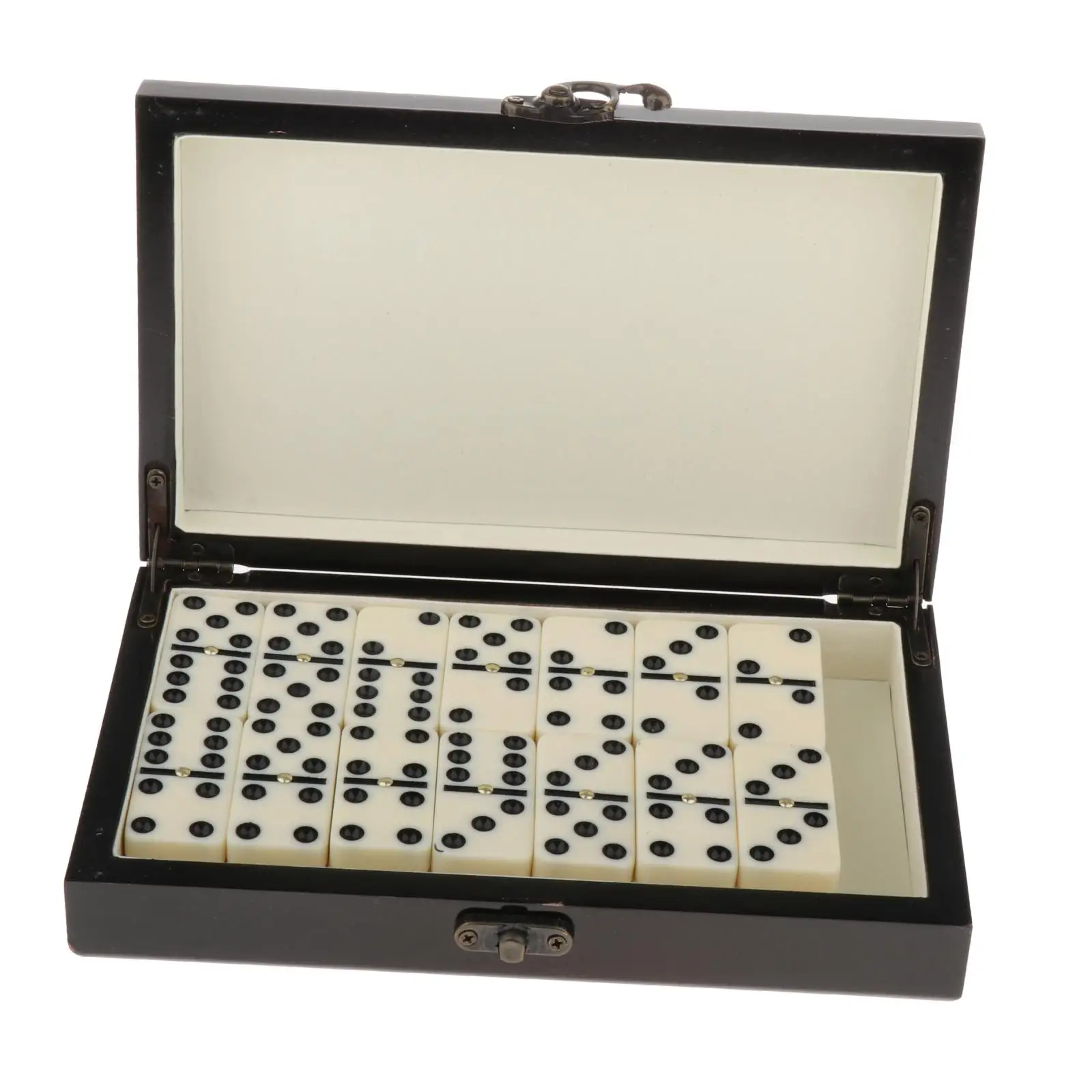 Retro Domino Traditional Travel Board Games for Adults And Kids, Comes with Wooden Box, Easy to Store And Carry