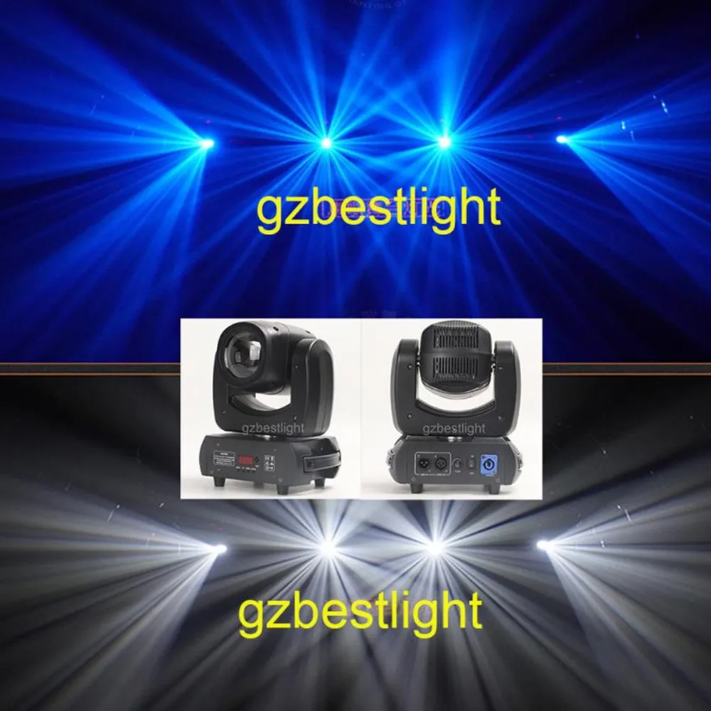 2pcs or 4pcs/lot 100W Mini Beam Spot Movin Head, 8 Rotating Prism DMX & Sound Activated, Perfect for Stage Club Bar Festival